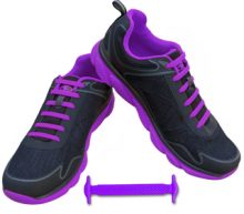 purple No Tie ShoeLaces